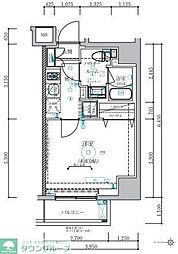 ベルシード蒲田II 5階1Kの間取り