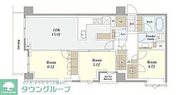 ブリリア中目黒青葉台 5階3LDKの間取り