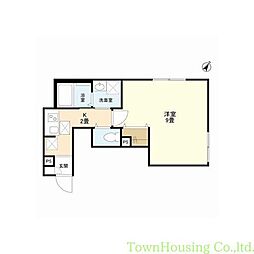 ウェルスクエア目黒中町 103 1階1Kの間取り