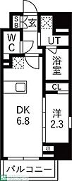 GRAN PASEO蒲田III 1DKの間取図画像