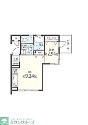 ツルマキロジ 1DKの間取図画像