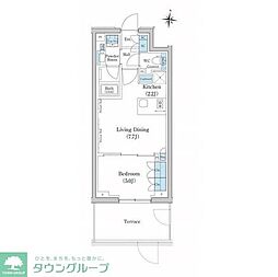 スタイリオ池上SOUTH 1LDKの間取図画像