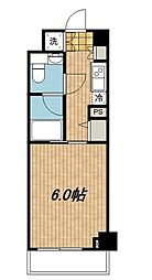 KDXレジデンス品川シーサイド 1Kの間取図画像