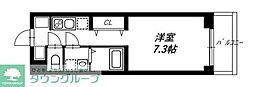 リヴシティ蒲田イースト 1Kの間取図画像