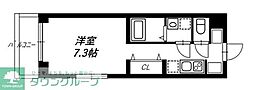 リヴシティ蒲田イースト 1Kの間取図画像