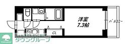 リヴシティ蒲田イースト 1Kの間取図画像