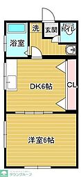 パークスクエア学芸大学 2Kの間取図画像