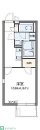 LEONEXT貞和 1Kの間取図画像