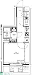 ジェノヴィア学芸大学 1Kの間取図画像