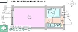RBM大岡山レジデンス 1Kの間取図画像