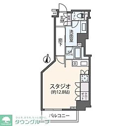 フィールA渋谷 ワンルームの間取図画像