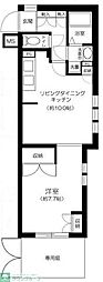 ビバリーホームズ戸越公園・2 1LDKの間取図画像