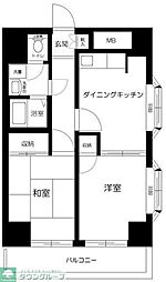 パークレジデンス大森 2DKの間取図画像