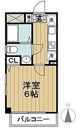 RFLAT 1Kの間取図画像