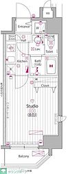 GALAVISTA水道橋 1Kの間取図画像