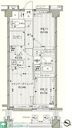 COSMOSREID西馬込 2LDKの間取図画像