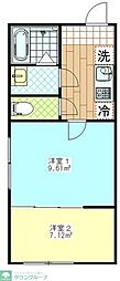 フェリチタ亀戸 2Kの間取図画像