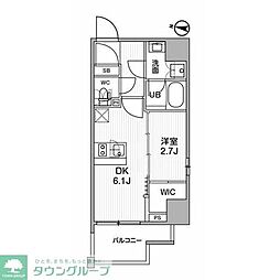 SYFORME木場2 1DKの間取図画像