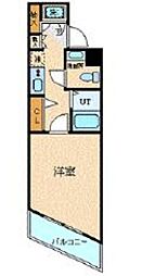 メゾン・ド・ヴィレ目黒 11階1Kの間取り