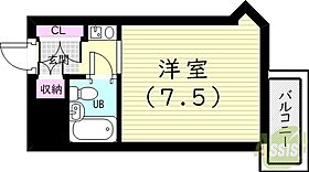 キューブ南武庫之荘3  ｜ 兵庫県尼崎市南武庫之荘5丁目19-11（賃貸マンション1R・4階・20.67㎡） その2