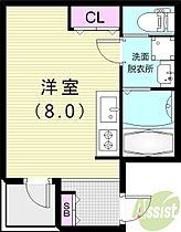 スタインウェイ  ｜ 兵庫県尼崎市南武庫之荘1丁目22-11（賃貸マンション1R・2階・22.68㎡） その2