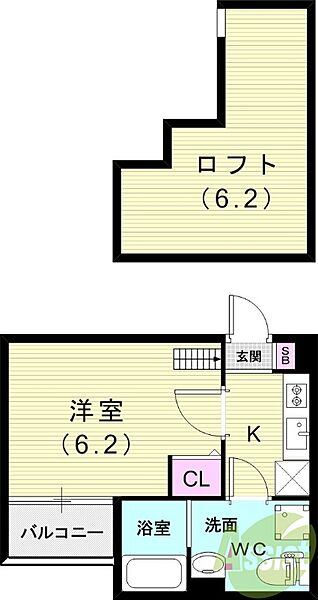 マトリカリア宮内町 ｜兵庫県尼崎市宮内町3丁目(賃貸アパート1K・2階・21.12㎡)の写真 その2