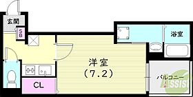 プティ・ブラン東園田  ｜ 兵庫県尼崎市東園田町6丁目49-19（賃貸アパート1K・2階・25.30㎡） その2