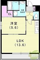 ドリームコート武庫川  ｜ 兵庫県尼崎市稲葉荘1丁目14-1（賃貸マンション1LDK・4階・44.96㎡） その2