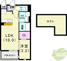 フルールI  ｜ 兵庫県尼崎市御園2丁目3-31（賃貸アパート1LDK・2階・33.34㎡） その2