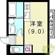 CASAセルカ  ｜ 兵庫県尼崎市塚口町3丁目25-23（賃貸アパート1R・1階・24.09㎡） その2