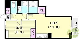 ネオ　サンリット  ｜ 兵庫県尼崎市御園1丁目9（賃貸アパート1LDK・3階・42.04㎡） その2