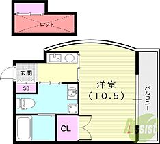 O・Jフィールド  ｜ 兵庫県尼崎市武庫之荘2丁目23-16（賃貸マンション1K・4階・27.54㎡） その2