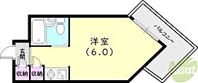 キューブAMX  ｜ 兵庫県尼崎市武庫之荘3丁目（賃貸マンション1R・5階・18.10㎡） その2