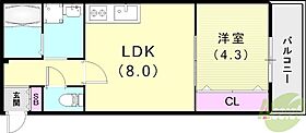 TYハイツ  ｜ 兵庫県尼崎市東難波町5丁目9-22-2（賃貸マンション1LDK・2階・31.50㎡） その2