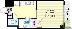 マンション23  ｜ 兵庫県西宮市田代町1-8（賃貸マンション1K・3階・24.50㎡） その2