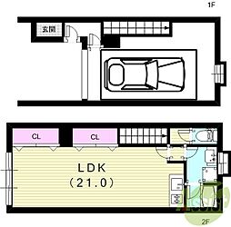 西昆陽ガレージハウス 1階