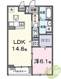 リヴァーサイド ヴィラ 2階/-