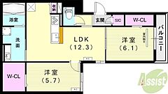 物件の間取り