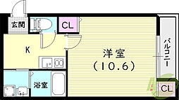 フジパレス西宮能登II番館 3階/-