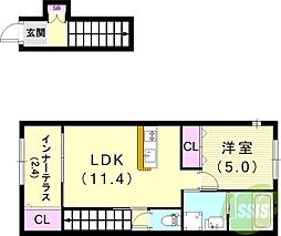 プラシッド ピュール 2階/-