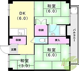 ビレッジハウス常吉1号棟 2階/-