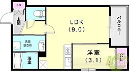 ザカラー東本町B棟 1階