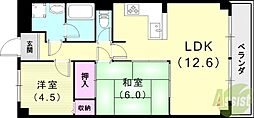 キャトル・セゾン 3DKの間取図画像
