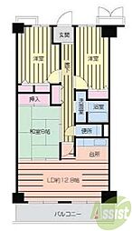 ヴィオレット宝塚 3LDKの間取図画像