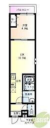 フジパレス新伊丹駅東イースト 1LDKの間取図画像