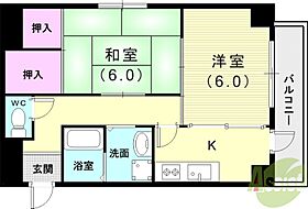 CASONA  ｜ 兵庫県西宮市下大市東町28-7（賃貸マンション2K・1階・43.74㎡） その2