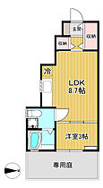 先行舎参号 103 ｜ 神奈川県秦野市北矢名92-8（賃貸アパート1LDK・1階・26.72㎡） その2