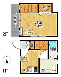 先行舎弐号 1SDKの間取図画像