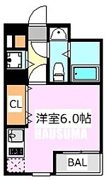 FWビル ワンルームの間取図画像