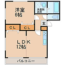 エル・ブランシェII 101 ｜ 栃木県宇都宮市元今泉７丁目29-8（賃貸マンション1LDK・1階・45.28㎡） その2